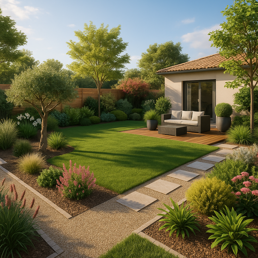 Conception paysagère et jardin 3D Perpignan